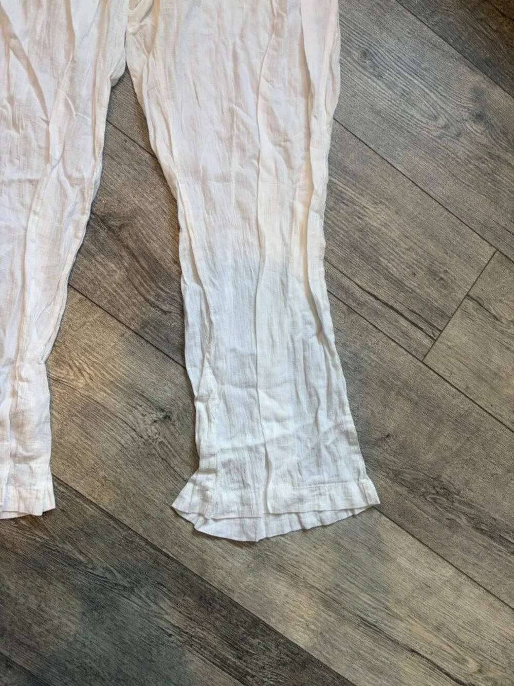 Old Navy Women's White Extra Large Bathing Suit Cover Up Pants Light 100% Cotton